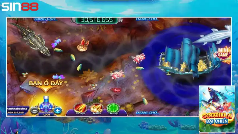 Godzilla đại chiến có đồ họa tuyệt đẹp trong làng bắn cá đổi thưởng